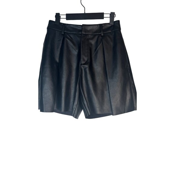 2/$30 NWT Choosy Size 4 Black Faux Leather Shorts Womens - Picture 12 of 16